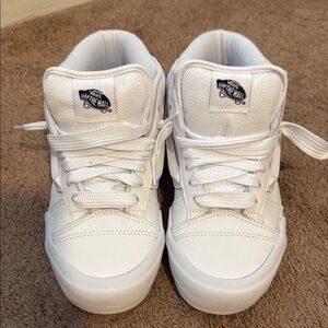 Vans knu skool mid white